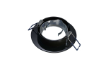 Ceiling lighting point fitting MULO round adjustable black brushed
